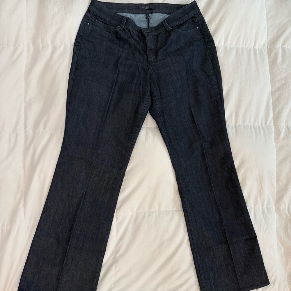 Ann Taylor Dark Blue Denim contour jeans